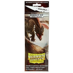 13223 ドラゴンシールド パーフェクトフィットスリーブ シーラブル スモーク 63×88mm用 100枚入り [トレーディングカード用品]