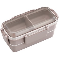 弁当箱 600ml カームカラー ランチボックス二段 仕切付 PCW-600S