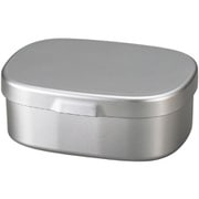 お弁当箱 ワンタッチランチM 1段 600ml メタリックシルバー 30405