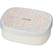 弁当箱 1段 400ml ワンタッチランチ color ホワイト 30482