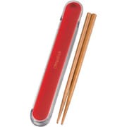 箸箱セット スライド箸箱セット 18.0cm レッド 33384
