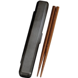 箸箱セット 180千筋箸箱セット 銀朱 銀研 33396