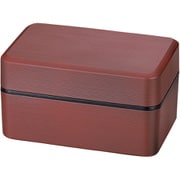 弁当箱 750ml 2段 大和千筋弁当 銀朱 銀研 銀朱 30547