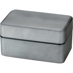 弁当箱 750ml 2段 大和千筋弁当 銀朱 銀研 30546