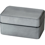 弁当箱 750ml 2段 大和千筋弁当 銀朱 銀研 30546