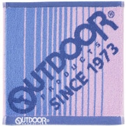 ミニタオル アウトドア OUTDOOR 25×25cm ビッグロゴ ブルー 832023