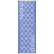 フェイスタオル ロング アウトドア OUTDOOR 31×90cm ラインチェック ブルー 832041