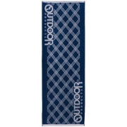フェイスタオル ロング アウトドア OUTDOOR 31×90cm ラインチェック ネイビー 832043