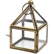 小物入れ モロッカン ガラスボックス スクエアハウス 幅7.5×奥行7.5×高さ11cm