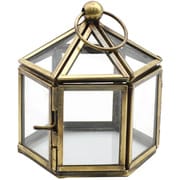 小物入れ モロッカン ガラスボックス ヘキサゴンハウス 幅8.5×奥行7.5×高さ9cm