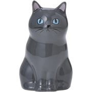 花瓶 ペン立て フラワー＆ペンスタンド 猫 ブラック P22-0705
