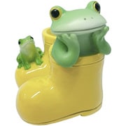 コポー 黄色の長靴とカエル カエル 置物 73946