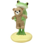 コポー クマを抱っこするカエル カエル 置物 74033