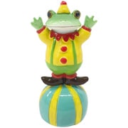 コポー サーカス ボールに乗るピエロタロウ カエル 置物 74036