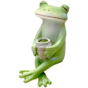 コポー お茶で一服するカエル カエル 置物 74086