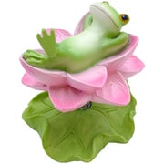 コポー ゆらゆら 蓮の花の上で カエル 置物 74191