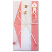 金封 花結び コーラル キン1233