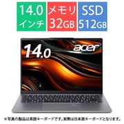 ノートパソコン/Copilot+ PC/Swift Go 14 AI/14型/Ryzen AI 7 350/メモリ 32GB/SSD 512GB/Windows 11 Home/Office Home & Business 2024/スパークリーシルバー SFG14-64-N73Y/F