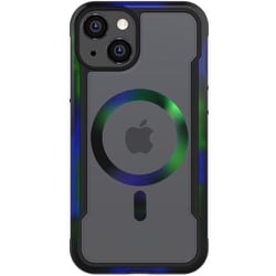 iPhone 15 対応 ケース Magsafe 対応 耐衝撃 米軍 MIL規格 クリア スマホケース 衝撃吸収 傷 保護 グラデーション フレーム Shield 2.0 MagSafe オニキス RT_IONCSAPS0_OY