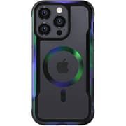 iPhone 15 Pro Max 対応 ケース Magsafe 対応 耐衝撃 米軍 MIL規格 クリア スマホケース 衝撃吸収 傷 保護 グラデーション フレーム Shield 2.0 MagSafe オニキス RT_IOGCSAPS0_OY