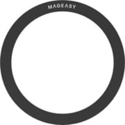 スマホ 対応 メタルプレート MagSafe充電器 対応 貼るだけ 極薄 磁力 強化 メタル プレート スマホマグネットプレート 薄い 磁石 強力 金属プレート 貼り付け簡単 粘着 シート HOOP ブラック ME_STMSPMGHO_BK