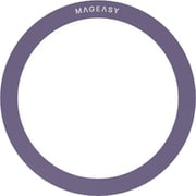 スマホ 対応 メタルプレート MagSafe充電器 対応 貼るだけ 極薄 磁力 強化 メタル プレート スマホマグネットプレート 薄い 磁石 強力 金属プレート 貼り付け簡単 粘着 シート HOOP パープル ME_STMSPMGHO_PU