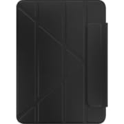 iPad Air 11 M3 M2 5 4/iPad Pro 11 2022 2021 対応 ケース 手帳型 オートスリープ 対応 スリム 保護 カバー Apple Pencil 2 充電 可能 ホルダー/4段階 角度 変更 スタンド 付き Origami レザーブラック SE_PPBCSPLO4_LE