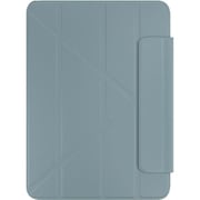 iPad Air 11 M3 M2 5 4/iPad Pro 11 2022 2021 対応 ケース 手帳型 オートスリープ 対応 スリム 保護 カバー Apple Pencil 2 充電 可能 ホルダー/4段階 角度 変更 スタンド 付き Origami エクスブルー SE_PPBCSPLO4_EB