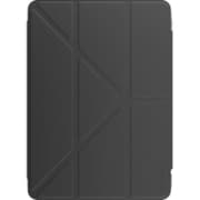 iPad11 2025 A16 iPad 10.9 2022 対応 ケース 手帳型 オートスリープ 対応 背面 クリア スリム 保護 カバー 透明 クリアケース/4段階 角度 変更 スタンド 付き Origami Nude ブラック SE_PD5CSPL2O_BK