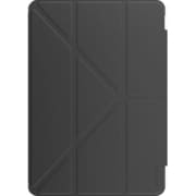 iPad mini7 A17 Pro 対応 ケース 手帳型 レザー 背面 クリア 5WAY スタンド 保護 カバー ペン収納 可能 オートスリープ 対応 Origami Nude ブラック SE_PM6CSPL3O_BK
