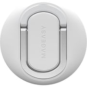 iPhone （ MagSafe 充電器対応 端末 ） 各種 対応 マウント 3WAY [ Macbook連係/スマホリング/スタンド ] 軽量 Macbook連係カメラ Mac連係 MAGLINK ホワイト ME_STPSTPSMI_WH