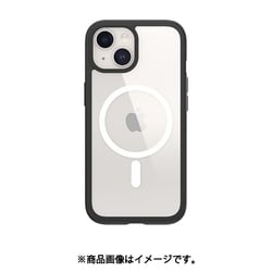 iPhone 15 対応 ケース Magsafe 対応 耐衝撃 米軍 MIL規格 クリア スマホケース 側面 落下防止 TPU 素材 マグセーフ クリアケース ROAM M ブラック ME_IONCSPTRM_BK