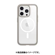 iPhone 15 Pro 対応 ケース Magsafe 対応 耐衝撃 米軍 MIL規格 クリア スマホケース 側面 落下防止 TPU 素材 マグセーフ クリアケース ROAM M グレー ME_IOPCSPTRM_GY