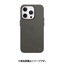 iPhone 15 Pro 対応 ケース 超 薄型 軽量 指紋 傷 防止 スマホケース 手触り サラサラ フロスト クリア カバー 0.35 トランスパレントブラック SE_IOPCSPP35_BK