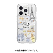 iPhone 15 Pro 対応 ケース 耐衝撃 米軍 MIL規格 クリア かわいい 手書き風 イラスト スマホケース おしゃれ クリアケース City パリ SE_IOPCSPTC0_PR