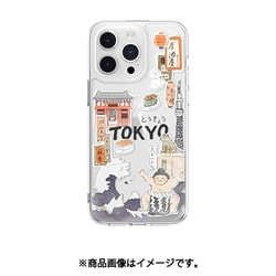 iPhone 15 Pro Max 対応 ケース 耐衝撃 米軍 MIL規格 クリア かわいい 手書き風 イラスト スマホケース おしゃれ クリアケース City トーキョー SE_IOGCSPTC0_TK