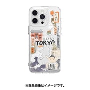 iPhone 15 Pro Max 対応 ケース 耐衝撃 米軍 MIL規格 クリア かわいい 手書き風 イラスト スマホケース おしゃれ クリアケース City トーキョー SE_IOGCSPTC0_TK