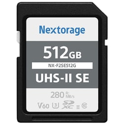 SDXC UHS-IIカード V60 512GB NX-F2SE512G