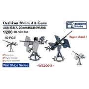 BSTWS20011 1/200 米海軍 エリコン 20mm単装対空砲 軽量化型台座 [プラモデル用パーツ]