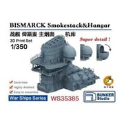 BSTWS35385 1/350 WW.II ドイツ海軍 戦艦 ビスマルク 煙突＆格納庫/短艇架台 [プラモデル用パーツ]