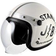 JB ジェットヘルメット バイク バブル シールド付き おしゃれ フリーサイズ マット STANDARD オフホワイト JB-STANDARD-OFF-WHITE
