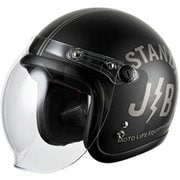 JB ジェットヘルメット バイク バブル シールド付き おしゃれ フリーサイズ マット STANDARD ブラック JB-STANDARD-BLACK