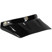 バイク 汎用 ロング バイザー VMX 3点留め 光沢 トリプルクロス xXx ブラック xxx-VISOR-BK