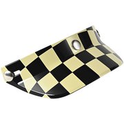 バイク 汎用 バイザー ショート ジェットヘルメット 後付け チェック Duckhill Peak Visor-チェッカー