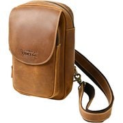 本革 レザー バイク バッグ 牛革 ショルダーバッグ RBP03-L.BROWN