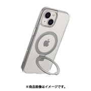 iPhone 15 対応 ケース Magsafe 対応 スタンド マグネット 付/耐衝撃 米軍 MIL規格 クリア 手触り サラサラ フロスト クリア スマホケース MagStand M トランスパレント SE_IONCSPTMN_TR