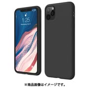 iPhone 11 Pro Max 対応 ケース シリコン 薄型 スリム ソフト カバー 耐衝撃 衝撃 吸収 指紋 防止 コーティング/SILICONE CASE ブラック EL_IKLCSSCS2_BK