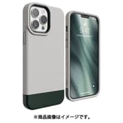 iPhone13 Pro Max 対応 ケース 耐 衝撃 薄型 シンプル スマホケース 耐衝撃 携帯ケース カバー GLIDE CASE ストーン/ダークグリーン EL_IMLCSPTGE_SD