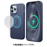 iPhone13 Pro Max 対応 ケース MagSafe 対応 マグネット 内蔵 シリコン シンプル スマホケース MagSafe対応 携帯ケース カバー MagSafe SOFT SILICONE CASE ジーンインディゴ EL_IMLCSSCMS_JI