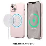 iPhone13 対応 ケース MagSafe 対応 マグネット 内蔵 シリコン シンプル スマホケース MagSafe対応 耐衝撃 携帯ケース カバー MagSafe SOFT SILICONE CASE ラブリーピンク EL_IMNCSSCMS_PK
